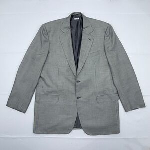 Brioni Nomentano Wool Silk Blazer Sport Coat Men 46L Houndstooth Jacket 2-Button